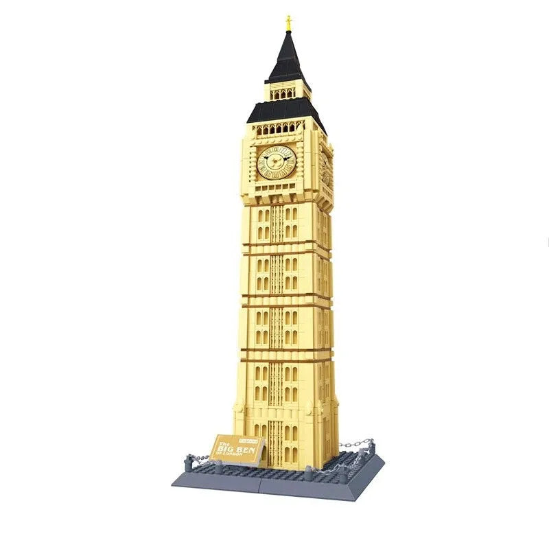 MOC 8014 Architecture London City Big Ben Bricks Toy