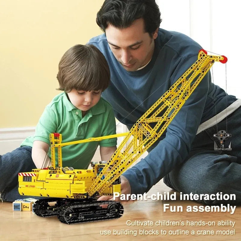 Tech MOC Motorized APP RC Crawler Crane Bricks Toys