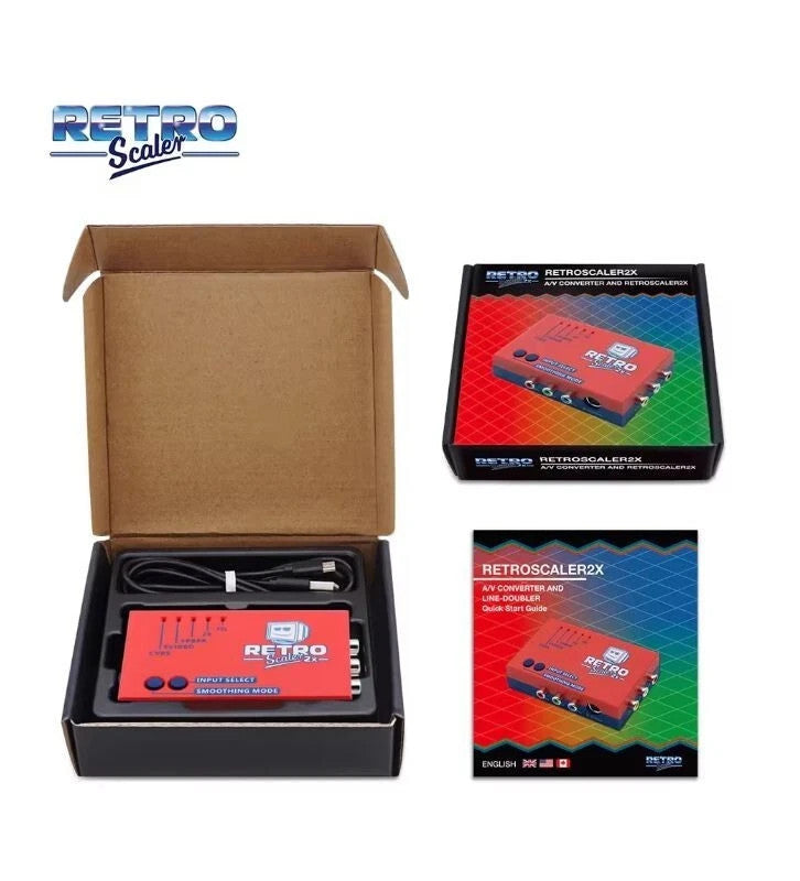 RetroScaler2x AV to HDMI Compatible Converter Line-Doubler Retro Game Console