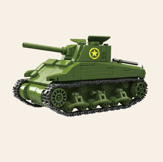 NEW M4 Sherman Tank Building Blocks Set Model Adults MOC WW2 US Military Army