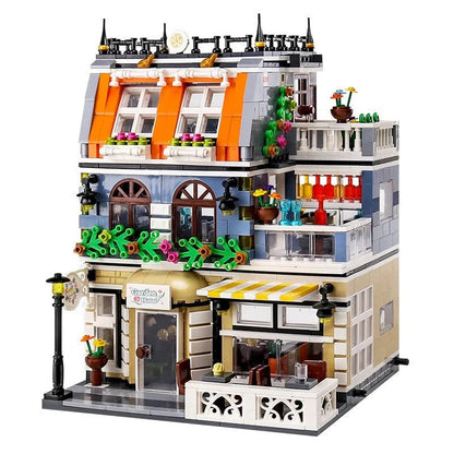 MOC Creator Expert City Garden Hotel Bricks Toy 0940