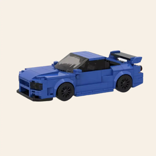 NEW Skyline R Sports Car Building Blocks Set Model Adults MOC JDM Racing Speed