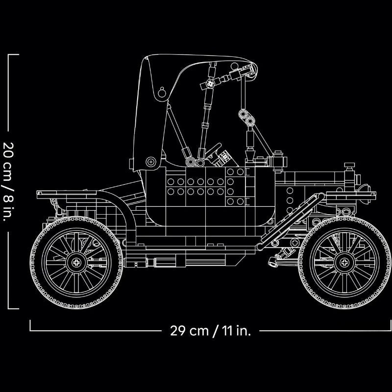 NEW Vintage Model T Car Building Block Set