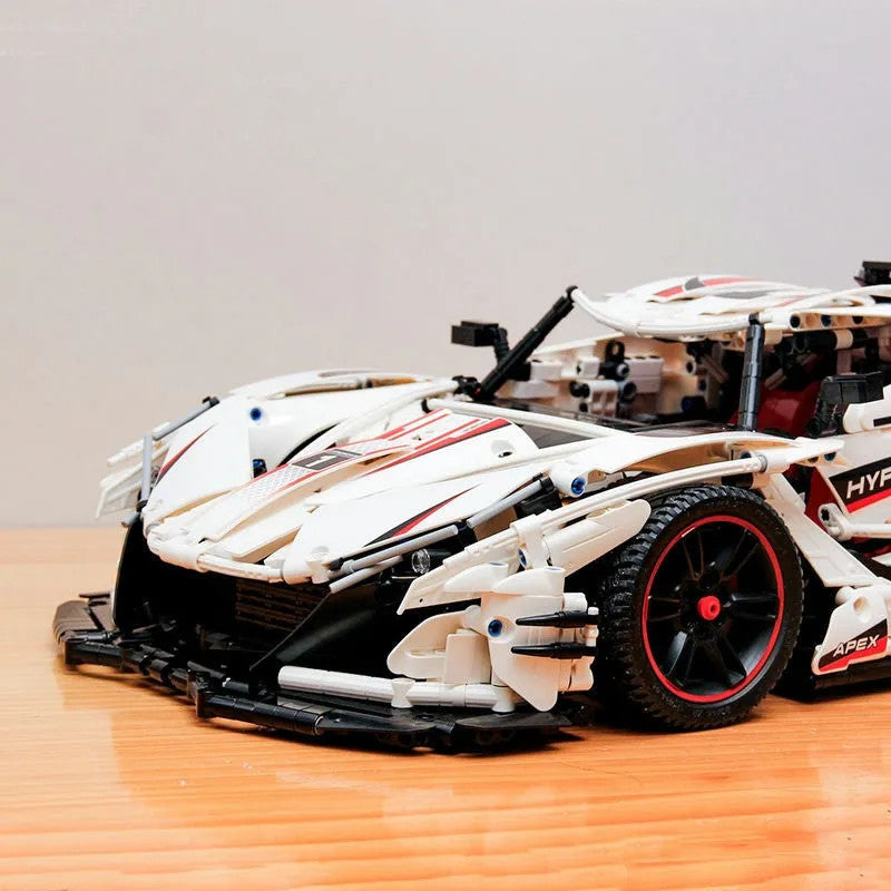 Tech MOC RC Motorized Apollo IE Racing Car Bricks Toy 61053