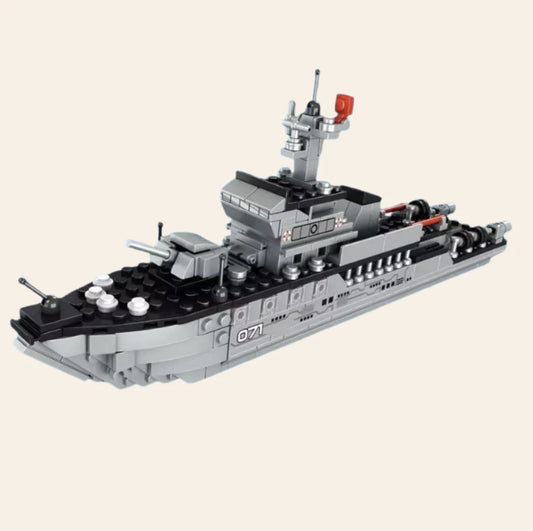 NEW Warship Building Blocks Set Model Adults MOC Military Navy Battleship Boat