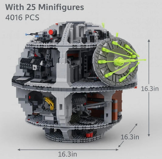 NEW 4016PCS Death Star Creative Model Building Blocks Set WITH ALL FIGS