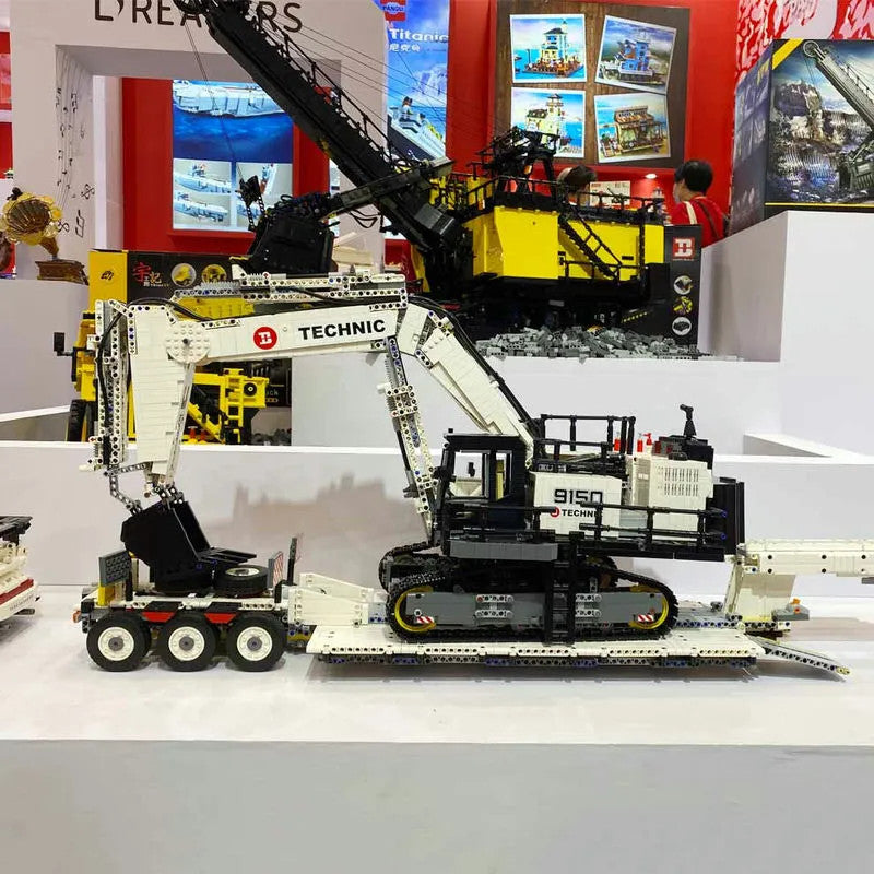 MOC RC APP City Mining Excavator Truck Bricks Toys