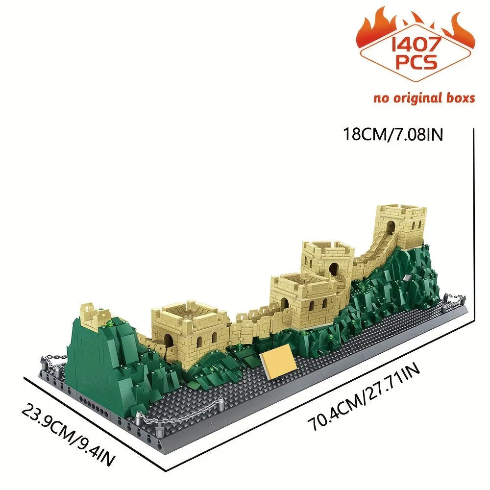 MOC Architecture Great China Wall Bricks Toys