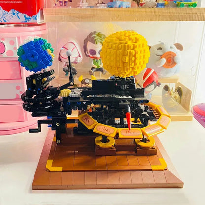 MOC The Solar System Earth Sun Clock Bricks Toys
