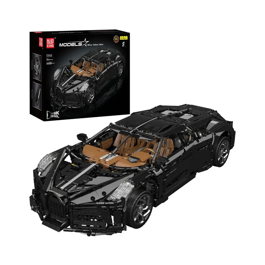 MOULDKING 13163 RC Technic Car Bugatti La Voiture Noire Building Block Model Set