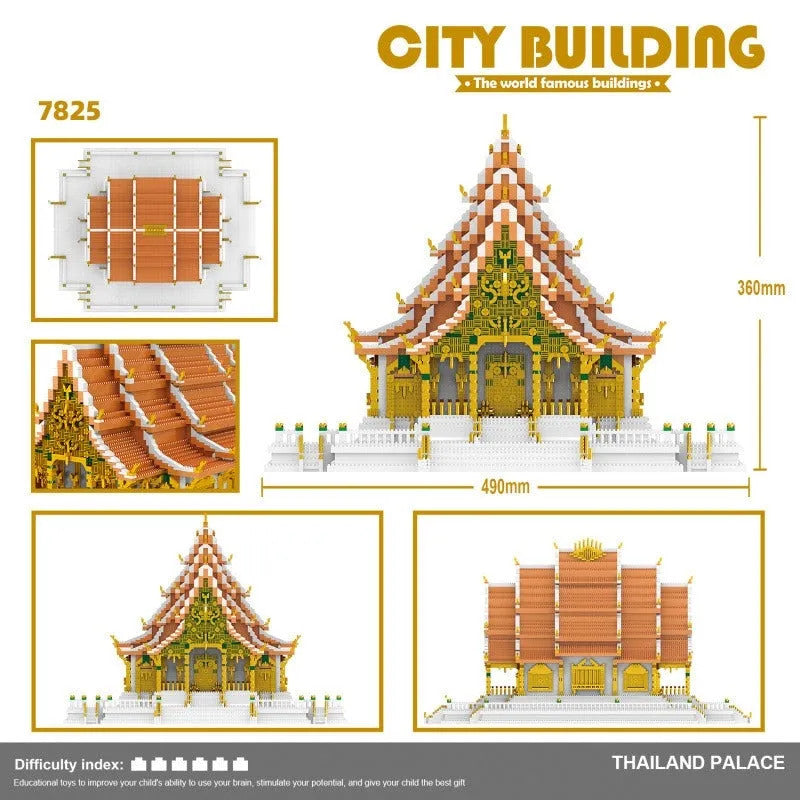 MOC Architecture Thailand Grand Palace Bricks Toys