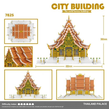 MOC Architecture Thailand Grand Palace Bricks Toys