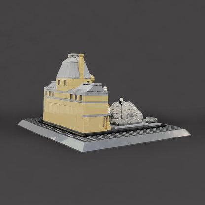MOC Architecture City Paris The Louvre Bricks Kids Toys