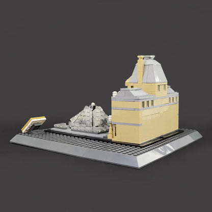 MOC Architecture City Paris The Louvre Bricks Kids Toys