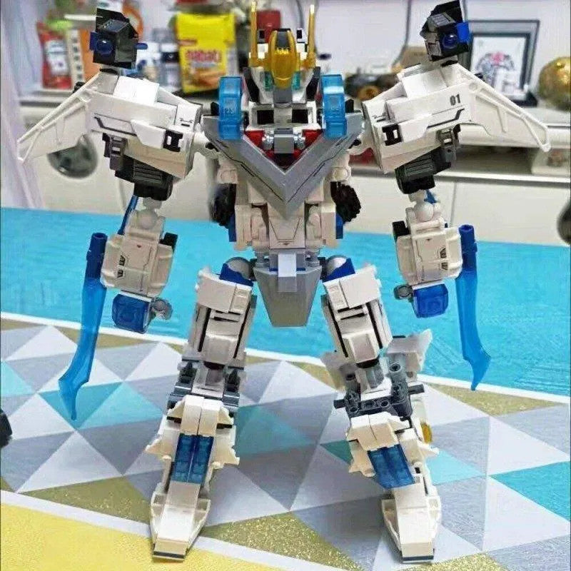 MOC Deformation Wind Blade Mech Robot Bricks Toys