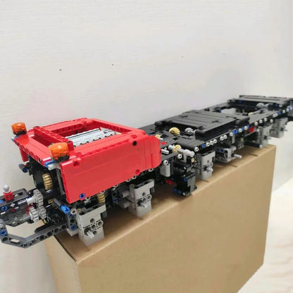 Tech MOC RC Heavy GMK Mobile Crane Truck Bricks Toy 17013
