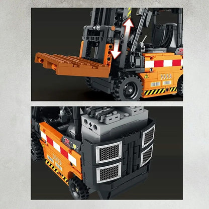 Tech MOC RC Motorized Forklift Truck Bricks Toys 22002