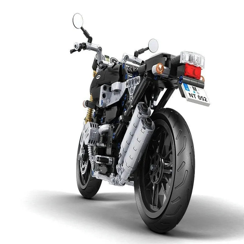 Tech MOC Classic Heritage Motorcycle Bricks Toy 7052