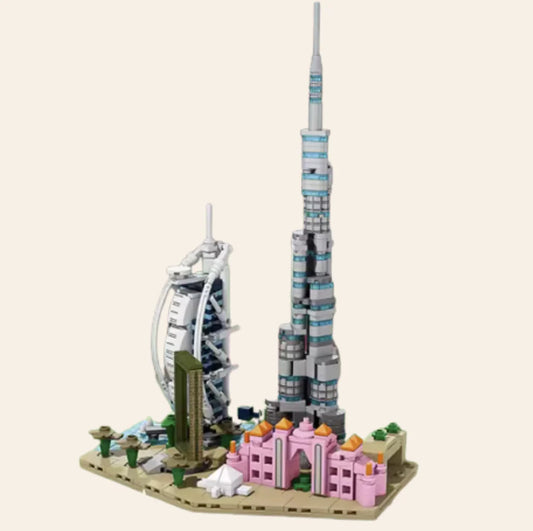 NEW Dubai UAE Skyline Architecture Building Blocks Set 740 pcs Adults Model