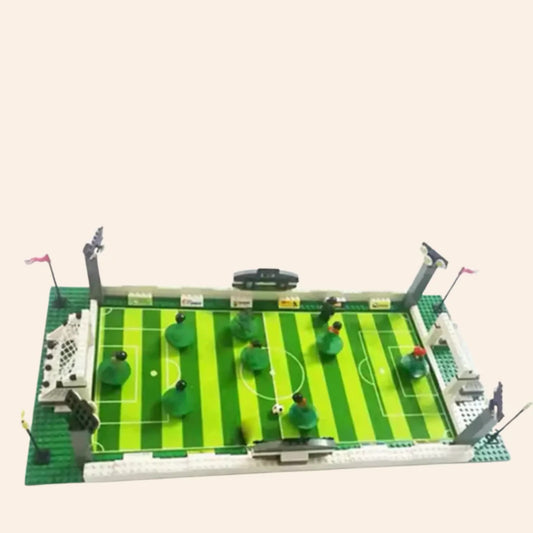 NEW Mini Soccer Field Stadium Building Blocks Set Model Adults MOC Football