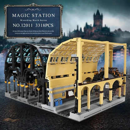 City Creator Expert Magic Train Station Bricks Toy 12011
