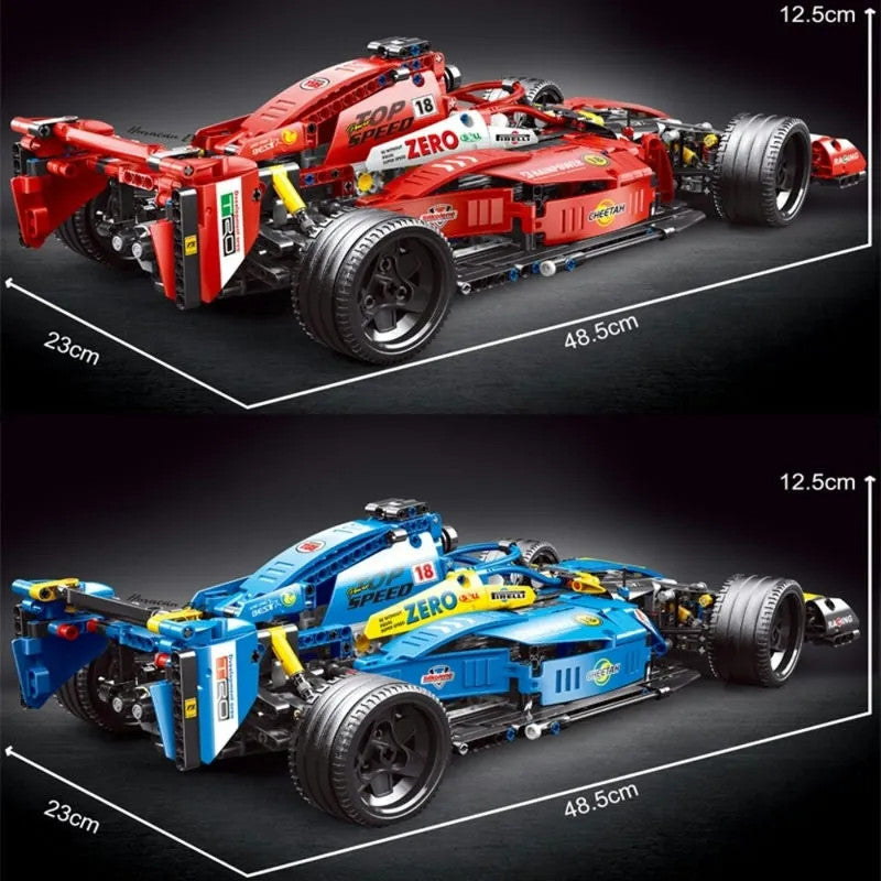 Tech MOC F1 Alternate Super Racing Car Bricks Toy T2018
