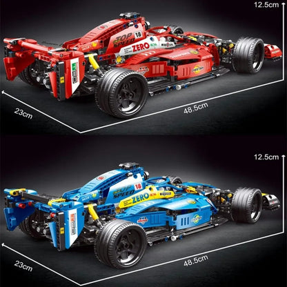 Tech MOC F1 Alternate Super Racing Car Bricks Toy T2018