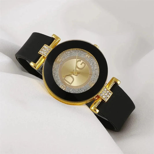 Women's Watch Bracelet Leather Strap Band Luxury Woman Fashion Quartz Round Dial