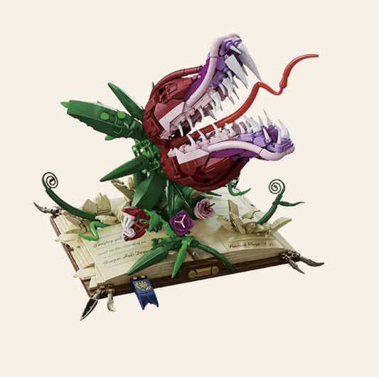 NEW Carnivorous Plant Book Building Blocks Set Botanical Model Adults Display