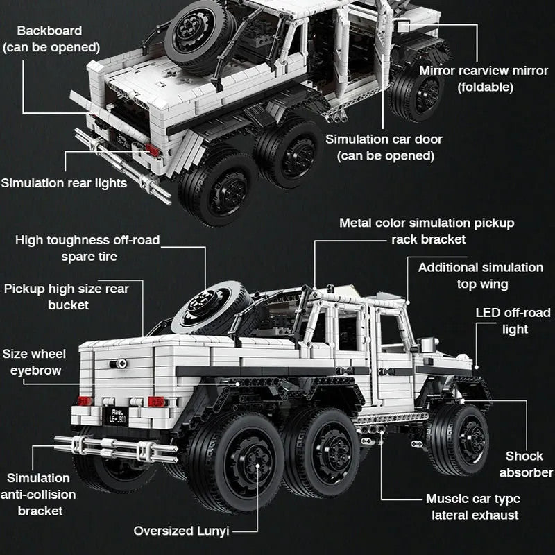 Tech MOC Off-Road SUV LAND CRUISER AMG Bricks Toys