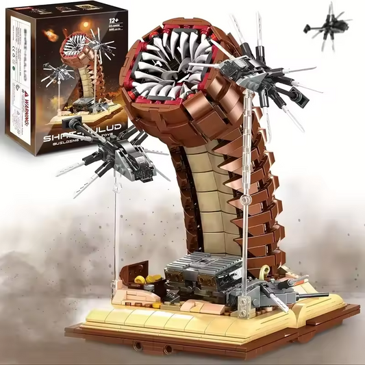 NEW DUNE Sandworm With Ornithopters Building Blocks Set 1688pcs Gift Toy Model