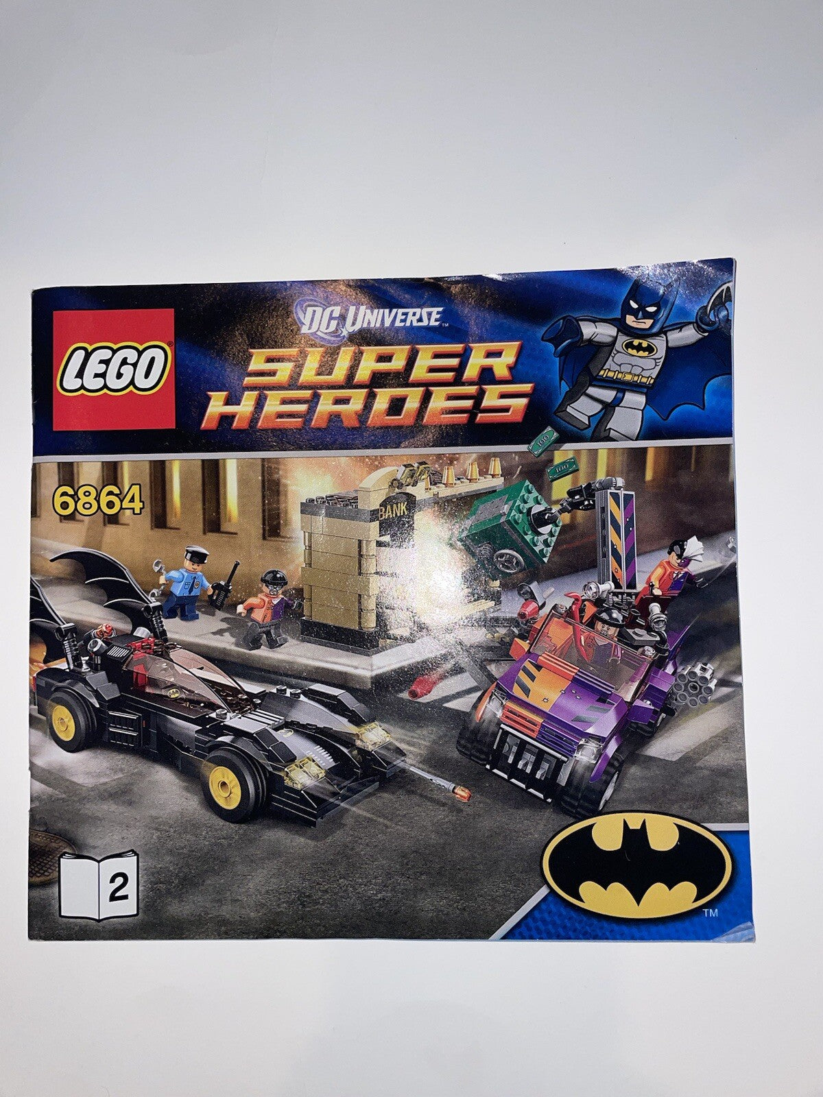 LEGO 6864 DC Comics Super Heroes The Batmobile and the Two-Face Chase Incomplete