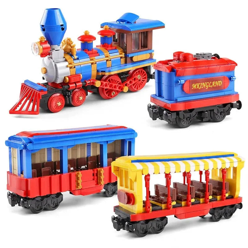 Tech MOC APP Motorized RC Dream Train Bricks Toy 12004