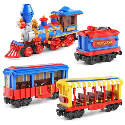 Tech MOC APP Motorized RC Dream Train Bricks Toy 12004