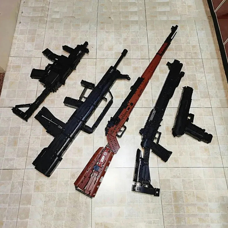 MOC 14001 Military Motorized MP5 SMG Gun Bricks Toy