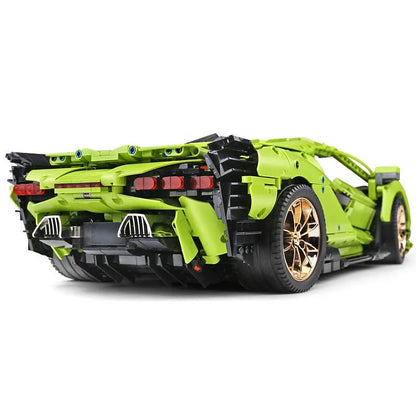 MOC APP RC Lamborghini Hyper Racing Car Bricks Toys 13057