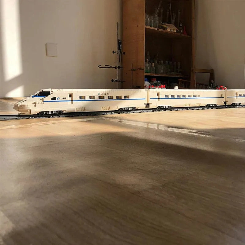 MOC APP Motorized RC CRH2 High-Speed Train Bricks Toy
