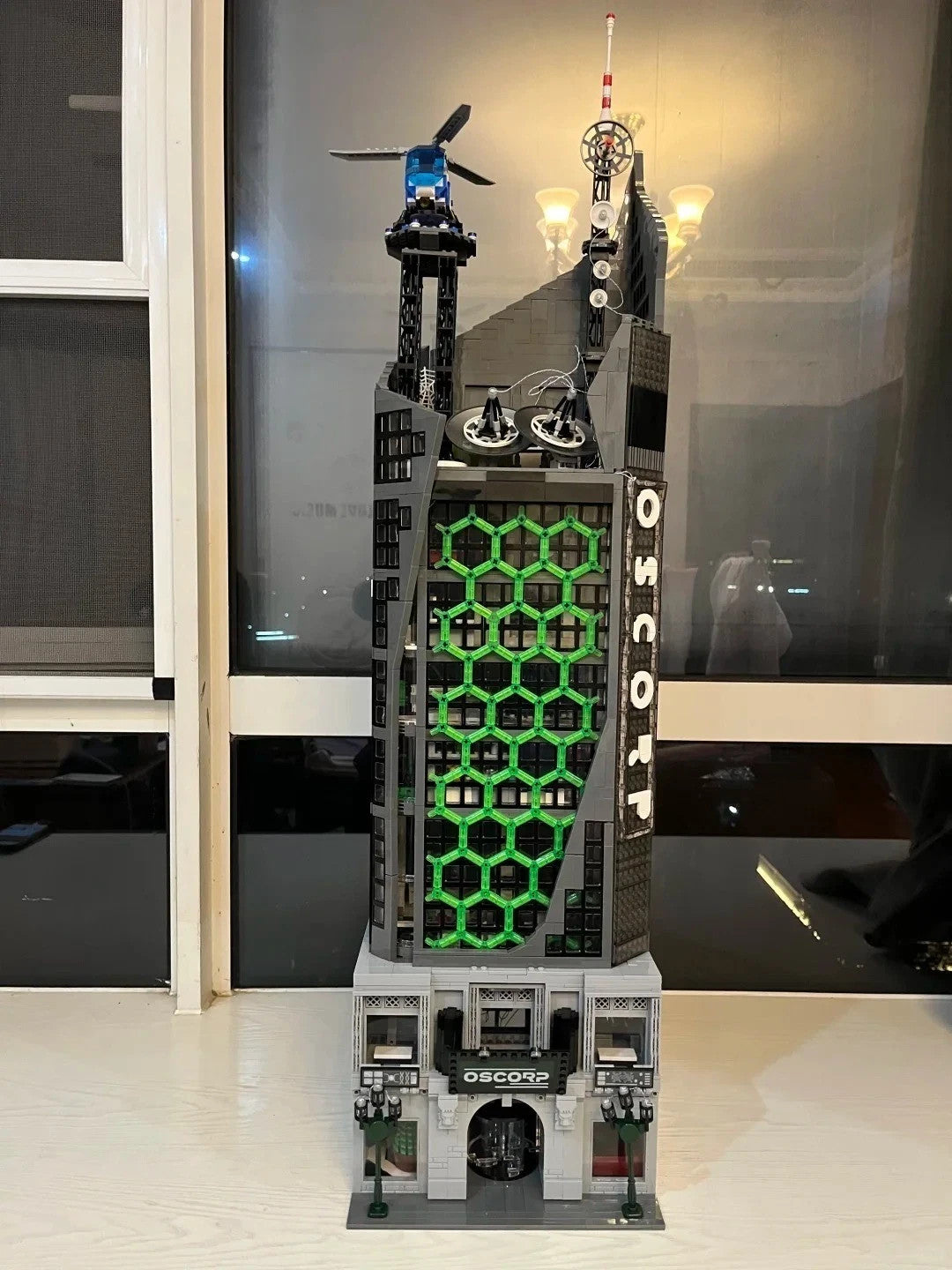 NEW 6375 PCS Marvel Amazing Spiderman Oscorp Tower Building Blocks Set