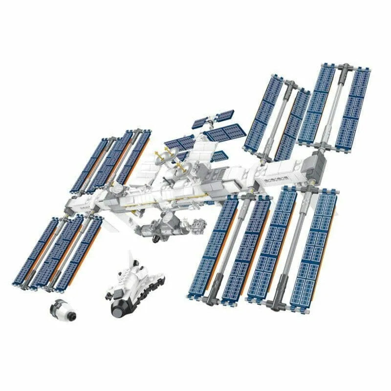 MOC Ideas International Space Station Bricks Toy 60004