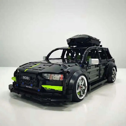 MOC Motorized RC Audi RS6 Avant Racing Car Bricks Toy T5023