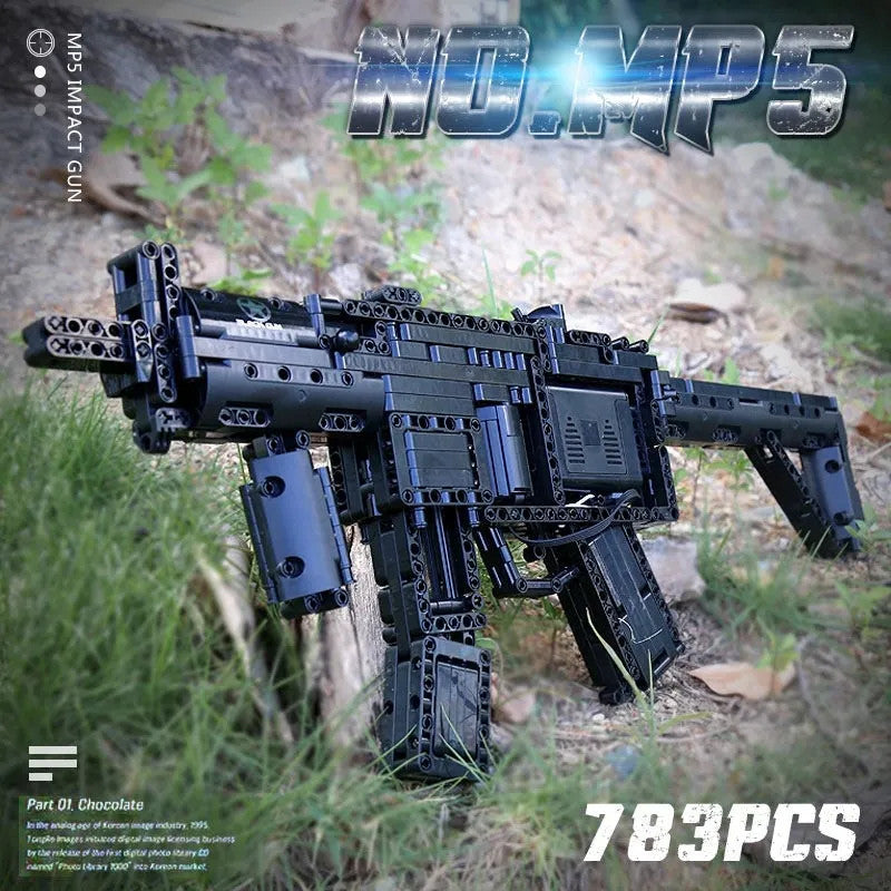 MOC 14001 Military Motorized MP5 SMG Gun Bricks Toy