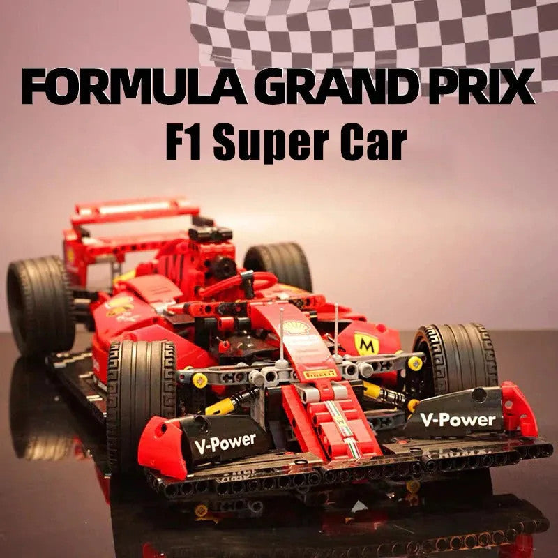 MOC Tech Red F1 Alternate Racing Car Bricks Toy 023005