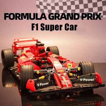 MOC Tech Red F1 Alternate Racing Car Bricks Toy 023005