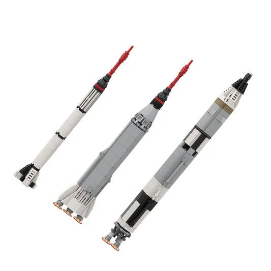 NEW 459PCS NASA Mercury and Gemini Rocket Collection Saturn V Scale