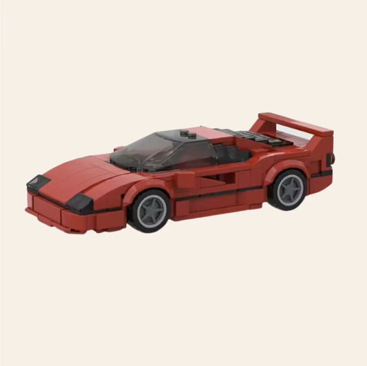 NEW Retro Boost GT Sports Car Building Blocks Set Model Adults MOC Racing Speed