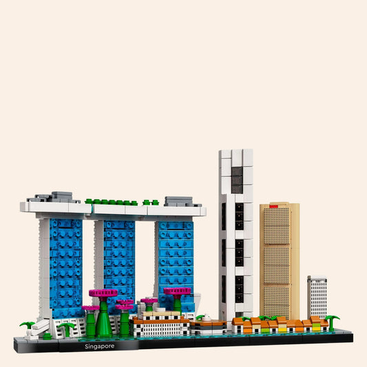 NEW 827 PCS Singapore Skyline Architecture Generic Building Block Set Model