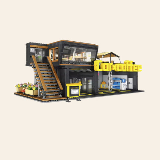 NEW Cars & Coffee Meet Building Blocks Set Model Adults MOC City Garage Auto
