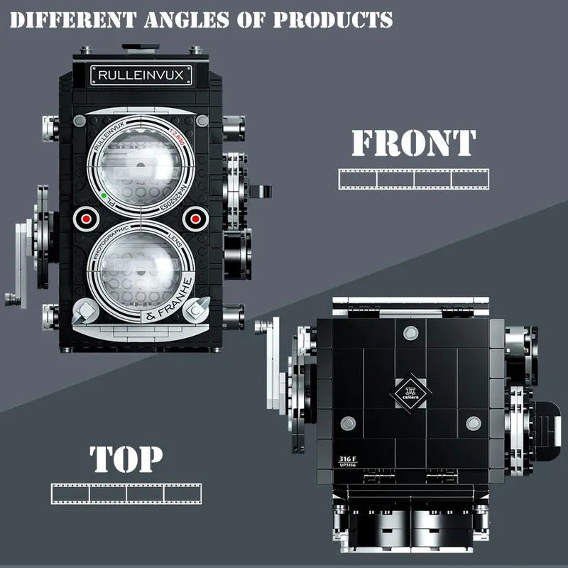 MOC Ideas Vintage Digital Retro Camera Bricks Toy 00847