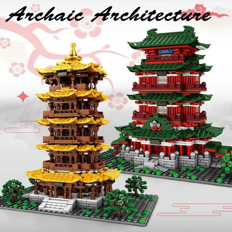 MOC Architecture Prince Pavilion House LED Bricks Toy