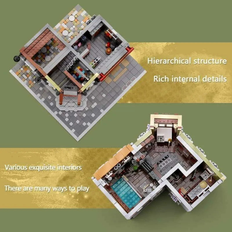 MOC Creator Expert City Corner Mall Store Bricks Toy 0919